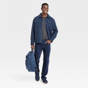 Men's Long Sleeve Shirt Jacket - Goodfellow & Co™ Dark Blue L new